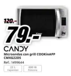 MediaMarkt Candy - microondas con grill cmxg22ds oferta