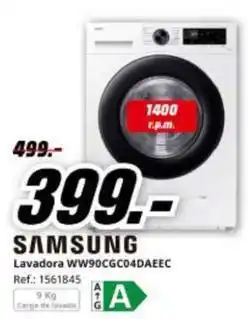 MediaMarkt Samsung - lavadora ww90cgc04daeec oferta