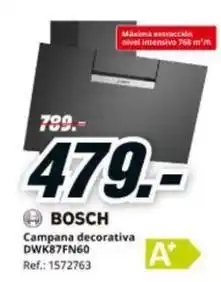 MediaMarkt Bosch - campana decorativa dwk87fn60 oferta