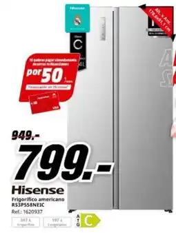 MediaMarkt Hisense - frigorífico americano oferta
