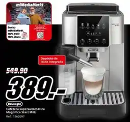 MediaMarkt Delonghi - cafetera superautomática magnifica start milk oferta