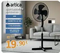 E.Leclerc Artica - ventilador pie avp45w16n oferta