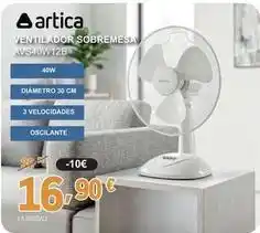 E.Leclerc Artica - ventilador sobremesa avs40w12b oferta