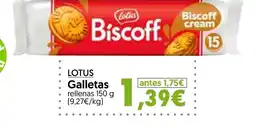 Hiper Usera LOTUS Galletas rellenas oferta