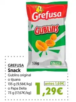 Hiper Usera GREFUSA Snack oferta