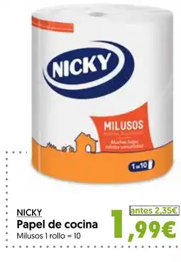 Hiper Usera NICKY Papel de cocina oferta