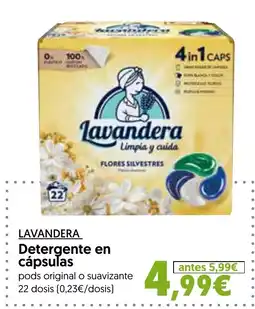 Hiper Usera LAVANDERA Detergente en cápsulas oferta