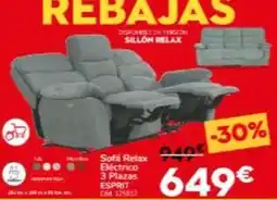 Conforama Relax - sofa eléctrico 3 plazas oferta