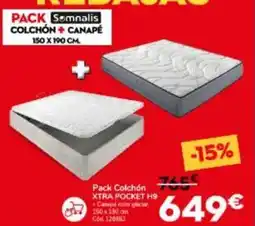 Conforama Pocket - colchon + canapé oferta
