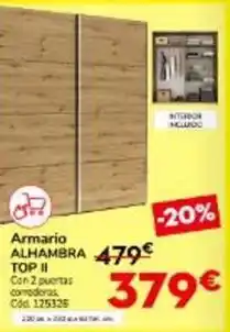 Conforama Alhambra - armario alphambra top ii oferta