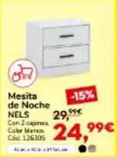 Conforama Blanco - mesita de noche oferta