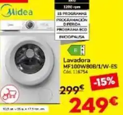 Conforama Midea - lavadora mf100w80b/1/w-es oferta