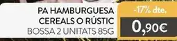 Plusfresc Pa hamburguesa cereals o rústic oferta