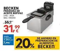 Worten Becken - freidora de aceite bdf5162 oferta