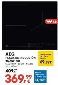 Worten Aeg - placa de inducción oferta