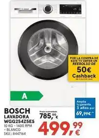 Worten Bosch - lavadora wgg254z5es oferta