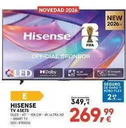 Worten Hisense - tv 43e7s oferta