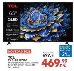 Worten Tcl - tv qled 65t69c oferta
