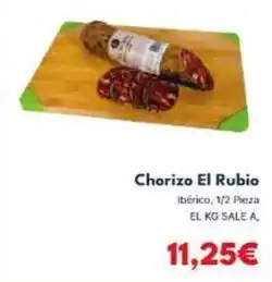 El rubio - chorizo