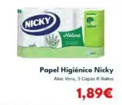 Cash Unide Nicky - papel higiénico oferta