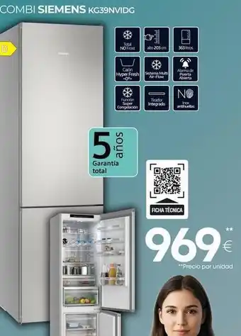 Siemens - combi kg39nvldg