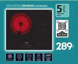 Tien 21 Siemens - encimera etgirbk6be oferta