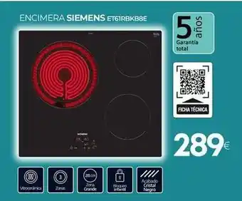 Siemens - encimera etgirbk6be