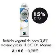 NaturaSí Bio - bebida vegetal de coco oferta