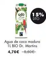 NaturaSí Bio - agua de coco maduro oferta
