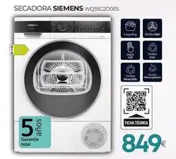 Tien 21 Siemens - secadora wq35g2d0es oferta