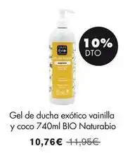 NaturaSí Bio - gel de ducha exótico vainilla y coco 740ml bio oferta