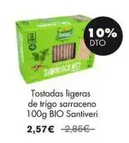 NaturaSí Santiveri - tostadas ligeras de trigo sarraceno oferta