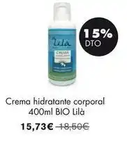 NaturaSí Bio - crema hidratante corporal oferta