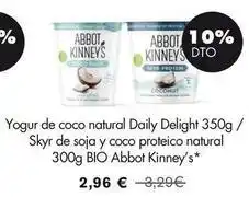 NaturaSí Skyr - yogur de coco natural daily delight 350g / de soja y coco proteico natural oferta
