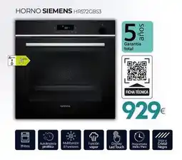 Tien 21 Siemens - horno hr57zgbs3 oferta