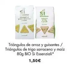 NaturaSí Bio - triángulos de arroz y guisantes / triángulos de trigo sarraceno y maíz oferta