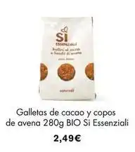 NaturaSí Bio - galletas de cacao y copos de avena bio oferta