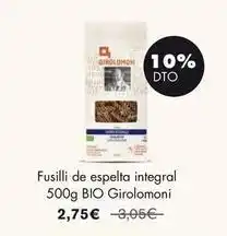 NaturaSí Bio - fusilli de espelta integral oferta