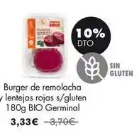 NaturaSí Bio - burger de remolacha y lentejas rojas s/gluten oferta