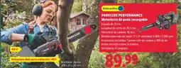 Lidl PARKSIDE PERFORMANCE Motosierra de poda recargable oferta