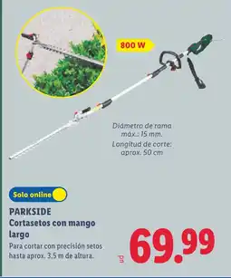 Lidl PARKSIDE Cortasetos con mango largo oferta