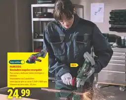 Lidl PARKSIDE Amoladora angular recargable oferta