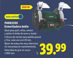 Lidl PARKSIDE Esmeriladora doble oferta