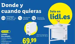 Lidl LIVARNO Mesa plegable oferta