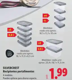 Lidl SILVERCREST Recipientes portalimentos oferta