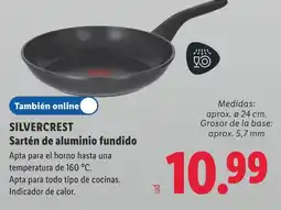 Lidl SILVERCREST Sartén de aluminio fundido oferta