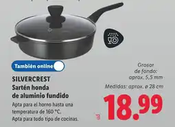 Lidl SILVERCREST Sartén honda de aluminio fundido oferta