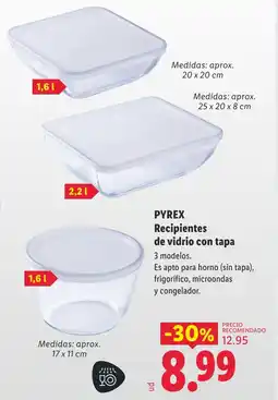 Lidl PYREX Recipientes de vidrio con tapa oferta