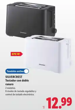 Lidl SILVERCREST Tostador con doble ranura oferta
