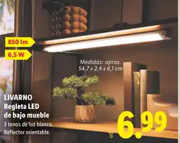 Lidl LIVARNO Regleta LED de bajo mueble oferta